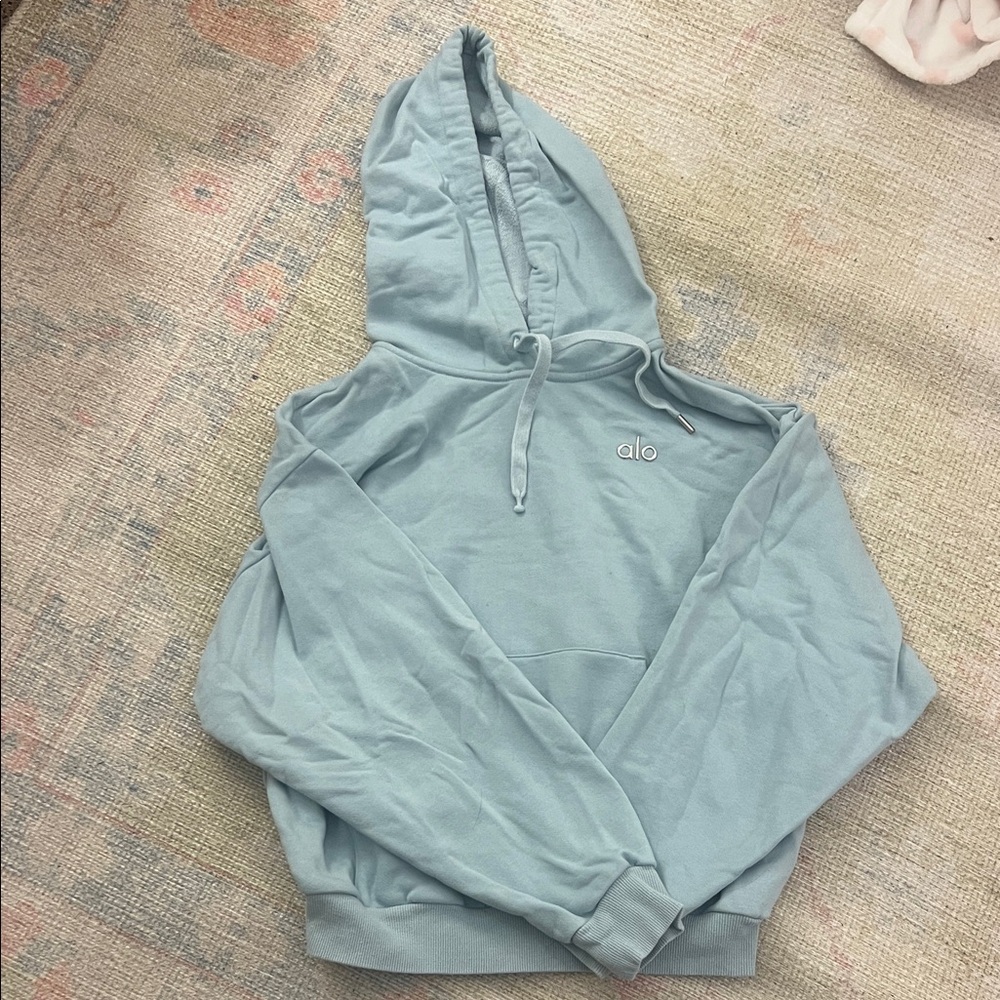 ALO Yoga Light Blue Hoodie